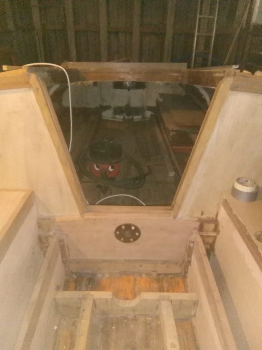A1 Restoration - Aft cabin companionway and cockpit coaming