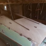 The aft deck additional layer complete.