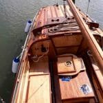 The cockpit sole and engine cover complete