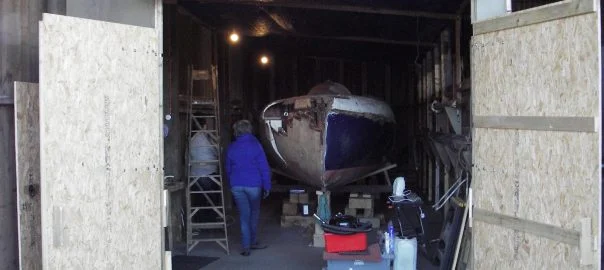 2.2 Inside the boatshed
