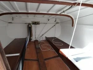 the interior stern cabin
