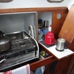 A124 Helene - A basic galley, but does include a teapot.