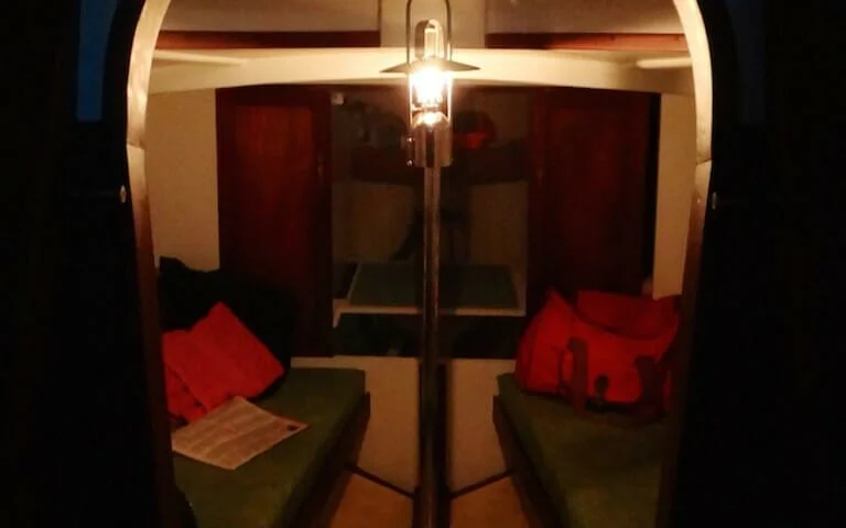 A124 Helene cabin oil lamp - saving on electricity.