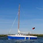 A124 Helene on the piles at West Mersea.