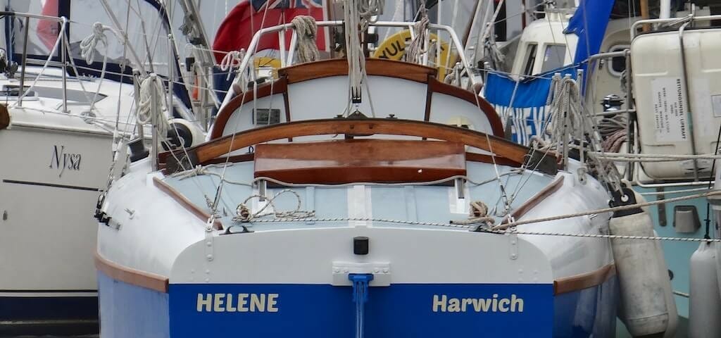 A124 transom - I love this view - what a shapely boat!