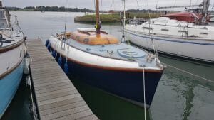 Atalanta Mary after launch at Suffolk Yacht Harbour
