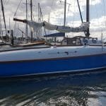 The hull and decks are in good, but not perfect, condition - starboard side