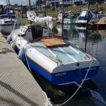 The hull and decks are in good, but not perfect, condition - port side