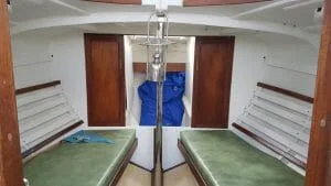 The main cabin and forepeak