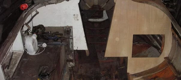 8.4 Cockpit Keelbox and Bulkhead rebuild 04