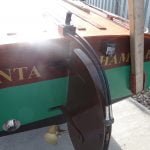 Atalanta's rudder has bowden cable style operating cables