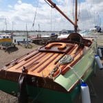 A long and varnished stern deck