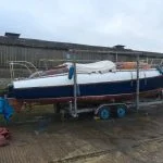 A065 Joann in 2017 010 - Hull and trailer