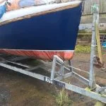 A065 Joann in 2017 078 - underwater hull and trailer