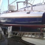 A100 Jaunty painting - hull port 2010