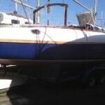 A100 Jaunty painting - hull stbd 2010