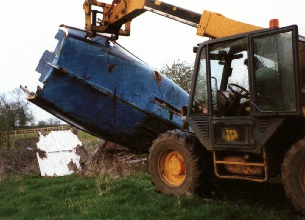 A109 Being destroyed in 2003