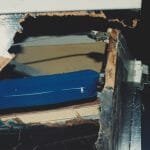 Transom port quarter damage