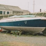 "Tandwine" ashore anf for sale Aberaeron 29th June 2001