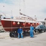 "Gellie II" launch day 25th May 2004 after lengthy restoration