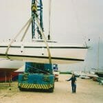 A86 1990s Craning in at Hayling Island....nerves of steel!!!
