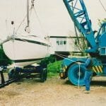 A86 1990s Craning in at Hayling Island....nerves of steel!!! 2