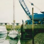 A86 1990s Craning in at Hayling Island....nerves of steel!!! 4