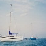 A86 1990s On her moorings, Chichester harbour ’90s 1