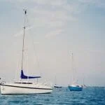 A86 1990s On her moorings, Chichester harbour ’90s 1