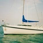A86 1990s On her moorings, Chichester harbour ’90s 2
