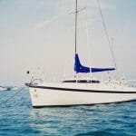 A86 1990s On her moorings, Chichester harbour ’90s 3