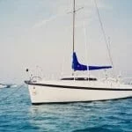 A86 1990s On her moorings, Chichester harbour ’90s 3