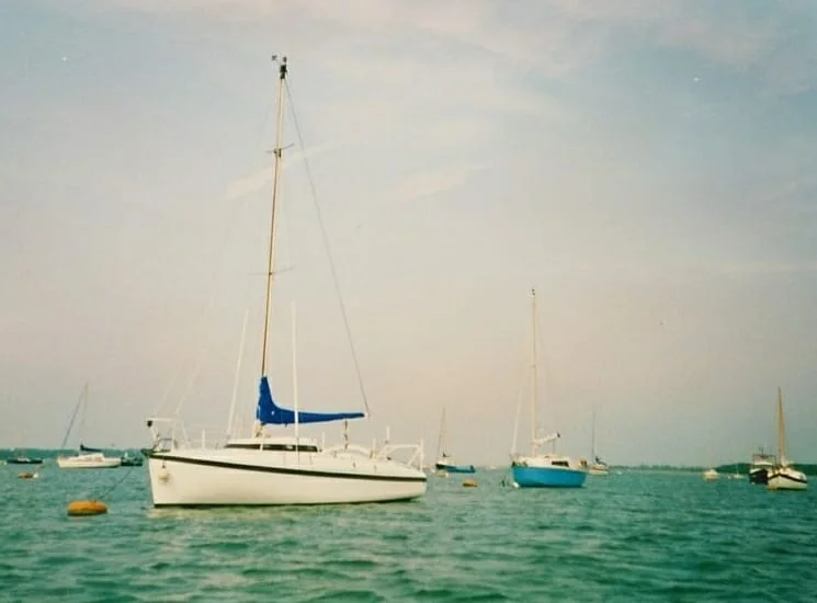 A86 1990s On her moorings, Chichester harbour ’90s 4