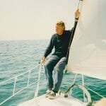 A86 1992-3 Maurice….enjoying sailing after the refit….a very happy soul!!