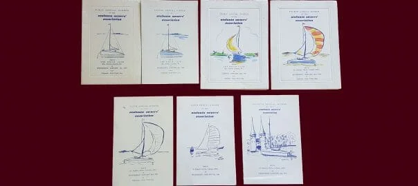 AOA AGM Dinner Card Covers 1959-65