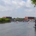 Looking West towards Underfalls yard
