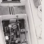 StuartbTurner 4 hp.  Electric start under the cockpit deck