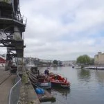 Pyronaut looking down the harbour