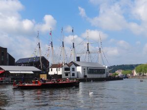 Pyronaut approaches SS Great Britain