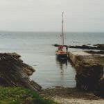 "Gellie" at the 'harbour' on Auskerry, Orkney 29th July 1994