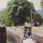 "Gellie" in theCaledonian Canal, Neptune's staircase Banavie 27th May 1991