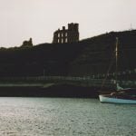 "Gellie" lying to two anchors, Prior's Haven Tynemouth 13th July 1992