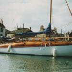 "Gellie" on her home mooring Stonehaven 19th July 1992