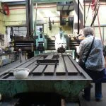 A large metal planer