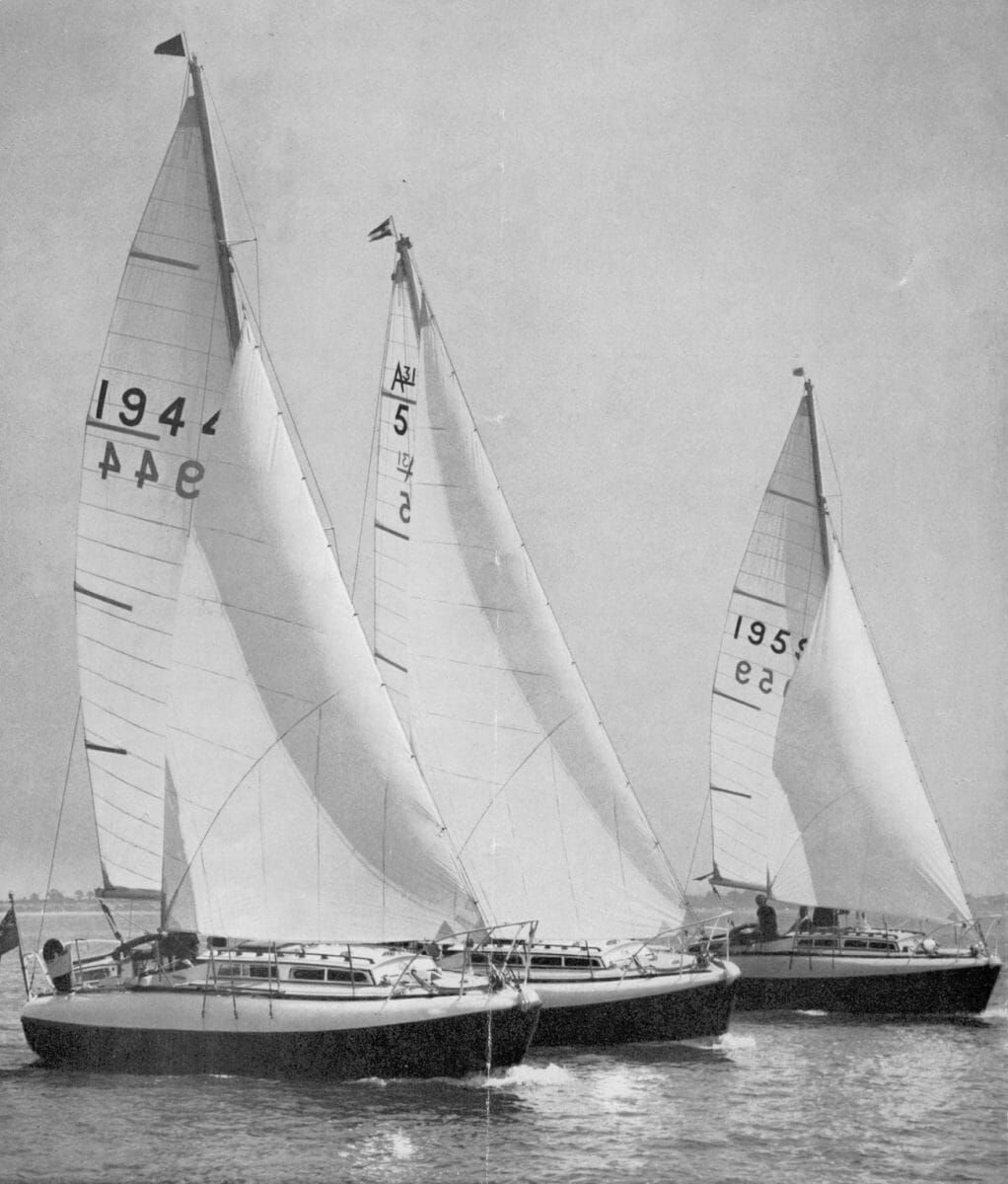 31-02 (1944) 31-05 and 31-06 (1959) Sailing together for publicity shots