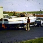 Fairey Atalanta on trailer