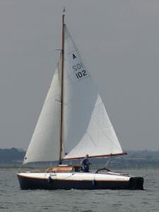 A102 Looking good on the Blackwater 2017 after West Mersea race