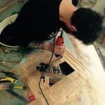 2015 31-10 Zambra renovations - very professional treatment of foredeck holes