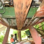 A77 2013 remaking the keel and hull under the engine room