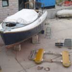 A102 in Sardinia, keel preparation